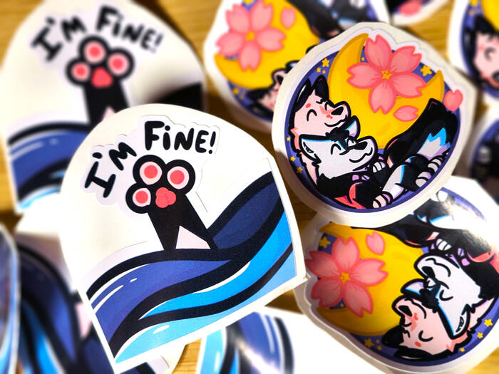 Many Sticker Designs